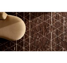 New Chalcoal Colour Moroccon Design Wool Rug